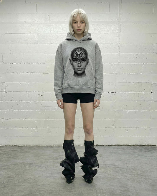 "PASSPORT" LIGHTGREY HOODIE